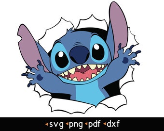 Stitch- #6 svg, png, pdf, dxf