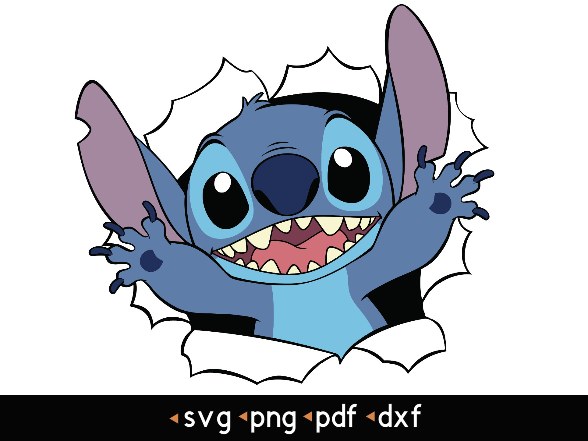 Stitch- #6 Svg, Png, Pdf, Dxf - Etsy