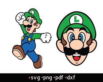 2 pcs Layered Luigi Pack- svg, png, pdf, dxf