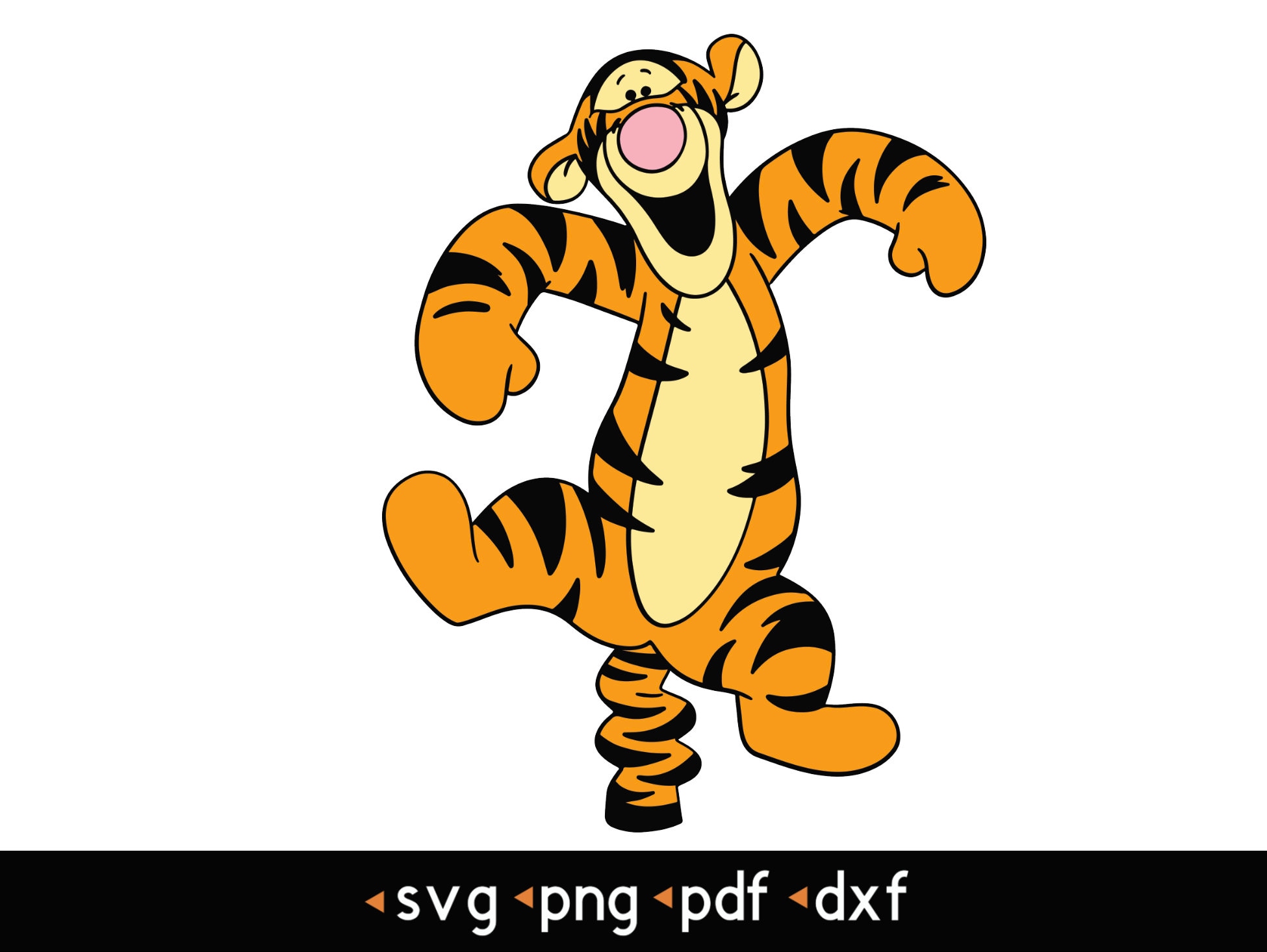 Tigger 6 Svg Png Pdf Dxf - Etsy Australia