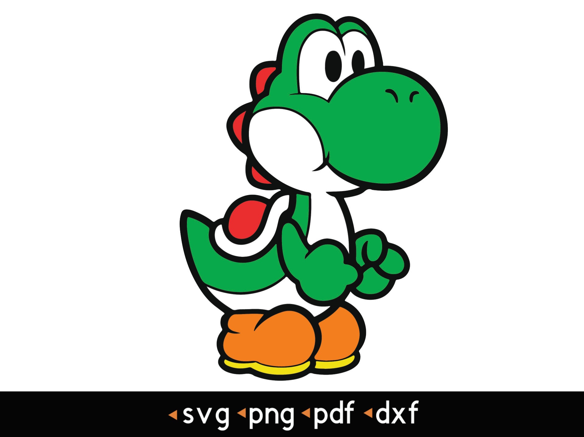 Yoshi Egg Mario SVG for Craft Machines Cricut Cameo (Download Now) 