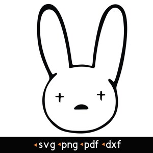 Bad Bunny (transparent background)- #3 svg, png, pdf, dxf