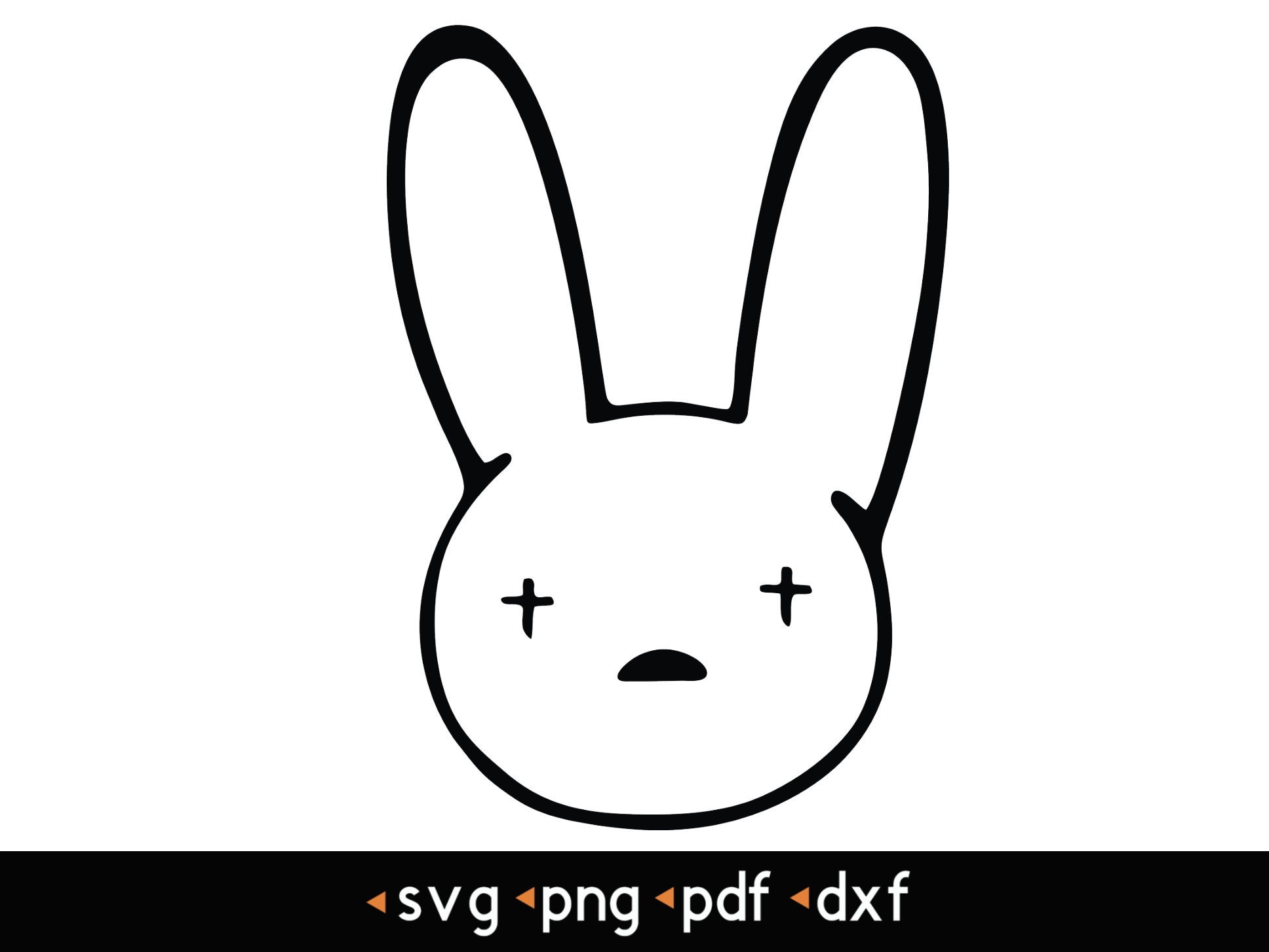 Bad Bunny transparent Background 3 Svg Png Pdf Dxf - Etsy Singapore