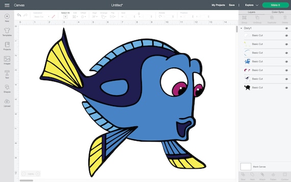 Dory- #1 Svg, Png, Pdf, Dxf - Etsy