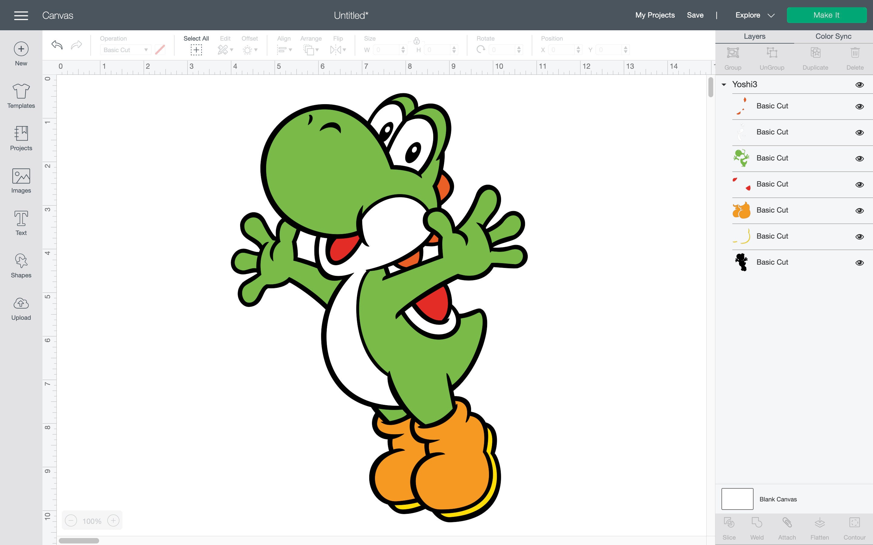 6 個のレイヤード ヨッシー パック - svg、png、pdf、dxf - Etsy 日本