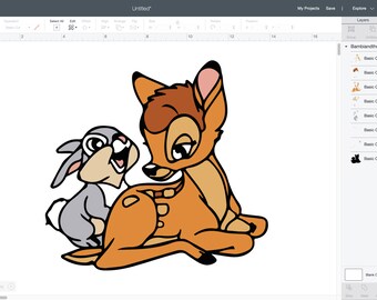 Bambi and Thumper PNG, Transparent Background Clipart Images