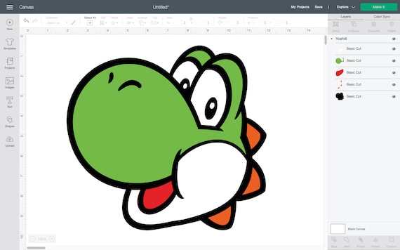 6 Pcs Layered Yoshi Pack- Svg, Png, Pdf, Dxf - Etsy