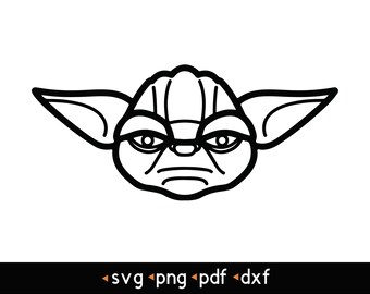 Baby Yoda (transparent background)- #11 svg, png, pdf, dxf