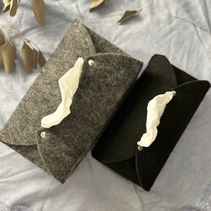 Felt Tissue Box, Wool Felt Tissue Holder, Soft Felt Tissue Case, Napkin Case for Home, WEDDING Gift, HoReCa Hotel Restaurant Cafe