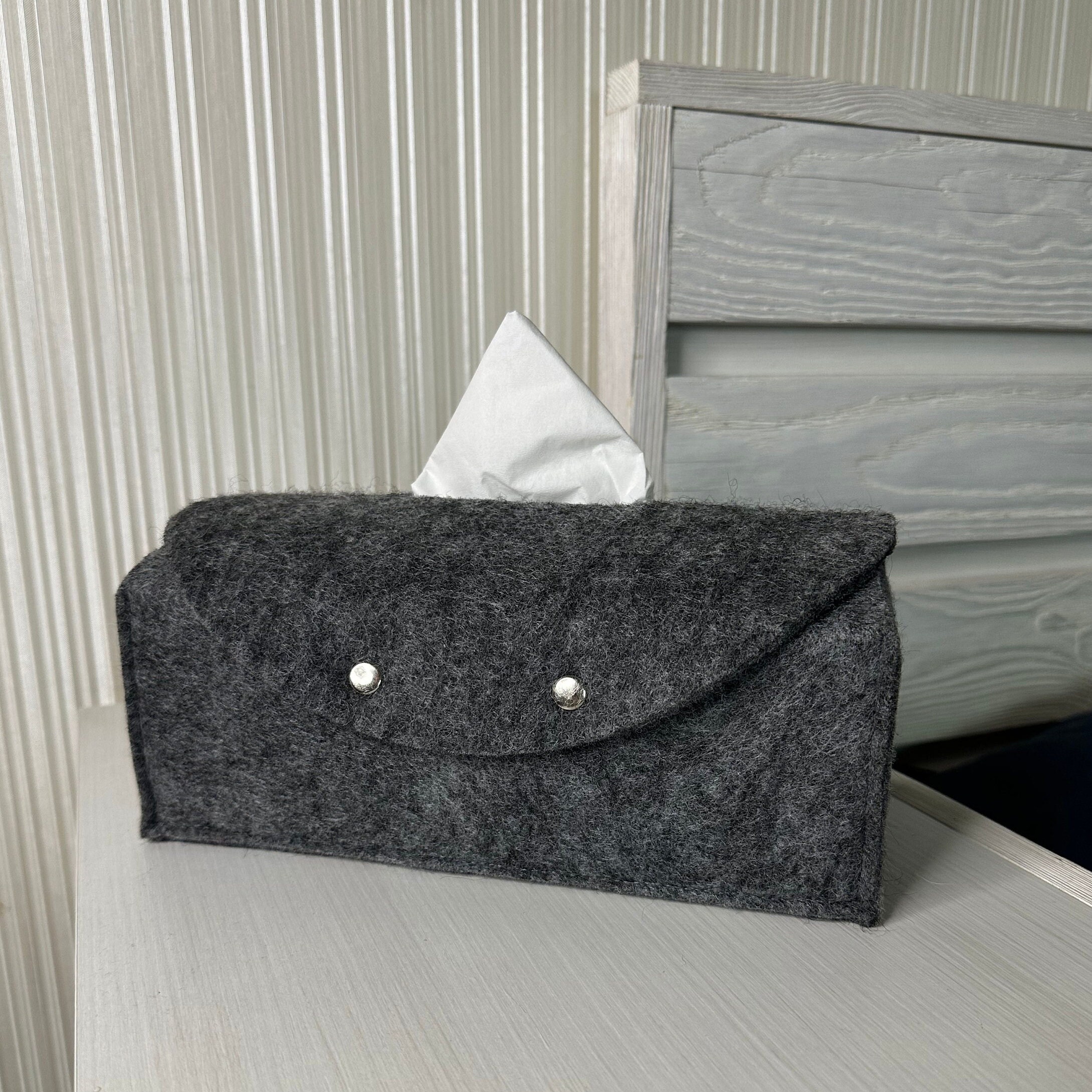 Felt Tissue Case, Felt Home Decor, Tissue Box Holder, Stocking