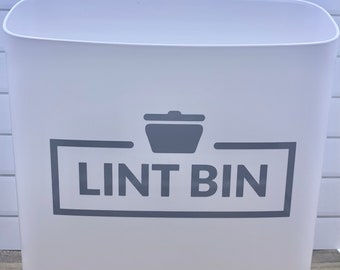 Plastic Magnetic Lint Bin, Laundry Room Decoration, Laundry Accessory, Home Decor, Chic Laundry Essentials, Laundry Room Sign