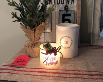 Holiday Tea Light Holder/Beautiful Decor/Easy Gift/Perfect Accent Piece