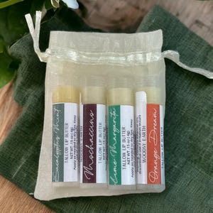Tallow Lip Balm| All Natural| Grass Fed and Finished Beef Tallow| Tallow Lip