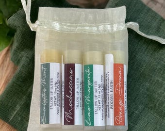Tallow Lip Balm| All Natural| Grass Fed and Finished Beef Tallow| Tallow Lip