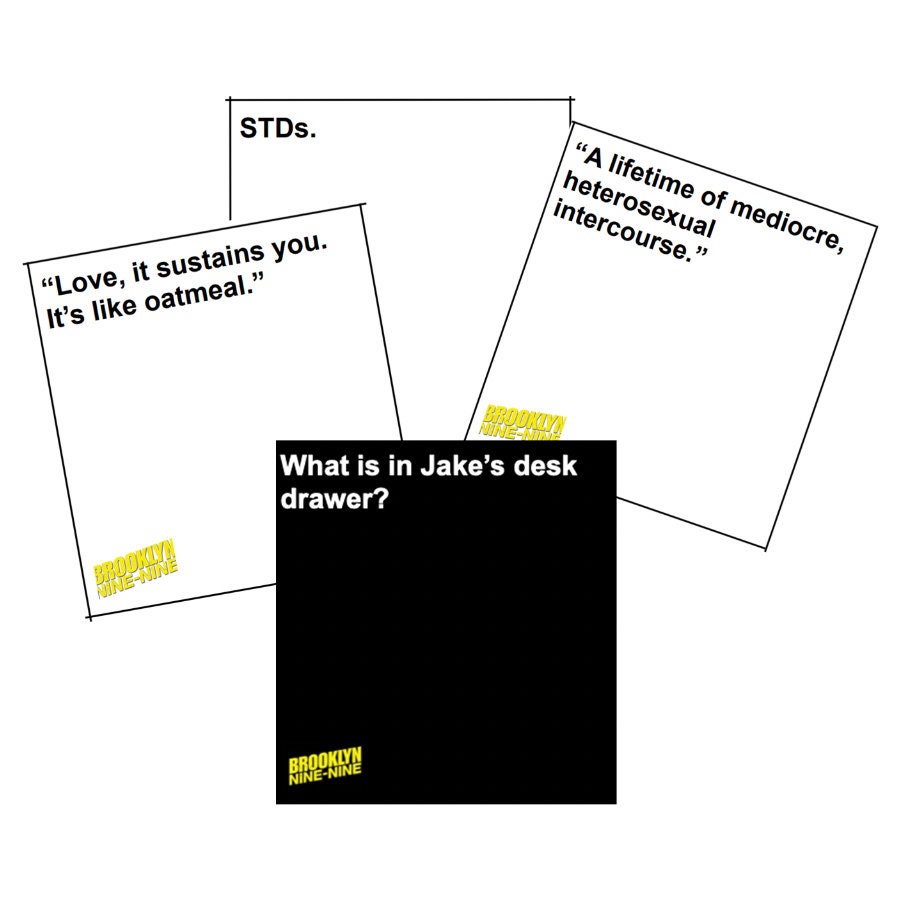 Cards Against Nine-nine brooklyn Nine Nine Cards Against - Etsy Australia