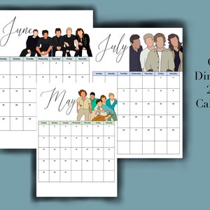 One Direction 2022 Calendar One Direction 2022 Calendar Digital Download 1D Calendar | Etsy Australia