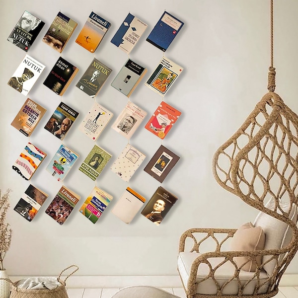 Bookshelf, Bookcase, Hidden Bookshelf, Unique Bookshelf, Design Bookshelf, Unique Gift, Wall decor, Book Display, book organizer