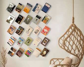 Bookshelf, Bookcase, Hidden Bookshelf, Unique Bookshelf, Design Bookshelf, Unique Gift, Wall decor, Book Display, book organizer