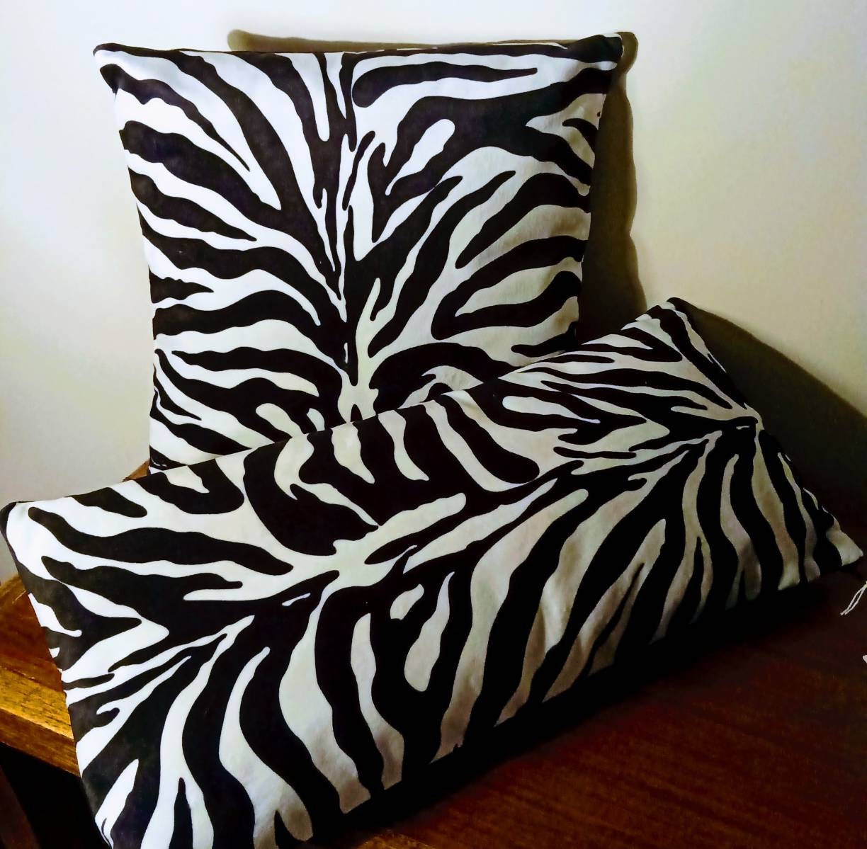 Coussin Velours Zèbre