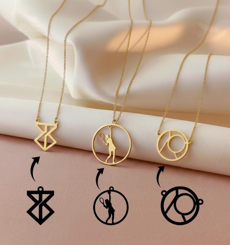 Custom Shape Jewelry from Photo, Personalized Pet Portrait Jewelry, Custom Anime Character Necklace, Custom Logo Pendant, Anime Necklace image 8