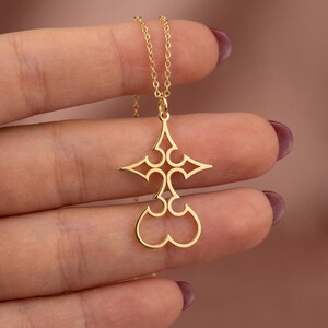 Collar de Kingdom Hearts Nobody, símbolo de la Organización XIII, colgante de Roxas, joyería de jugador, amuleto de videojuego de plata, accesorio de cosplay imagen 3