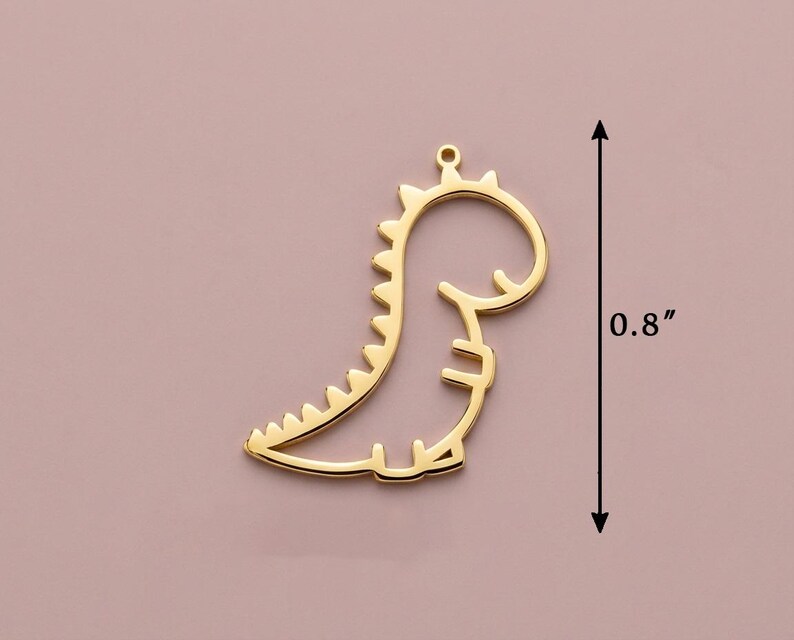 T-Rex-Silhouette-Halskette, Anhänger aus Sterlingsilber mit prähistorischem Tiermotiv, Tyrannosaurus-Anhänger, Geschenk für Naturwissenschaftslehrer, Archäologie-Schmuck, Dino Bild 4