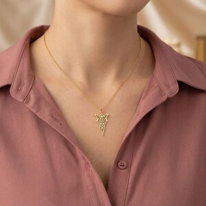 Arwen Evenstar Halskette, Elbenprinzessinnen-Anhänger, Schmuck aus Mittelerde, Dämmerungsstern-Charm, Elbenstein, Filmreplika, Cosplay-Requisite Bild 2