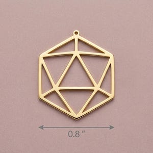 Collier Dé D20, Cadeau pour Joueur de JDR, Bijou Donjons et Dragons, Pendentif Coup Critique, Cadeau pour Maître du Donjon, Breloque Dé Polyédrique image 4