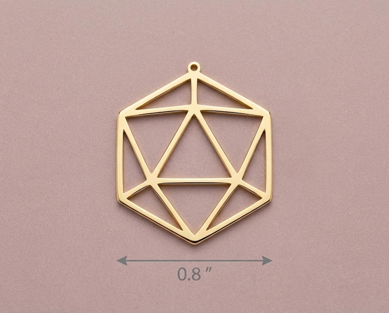 Collier Dé D20, Cadeau pour Joueur de JDR, Bijou Donjons et Dragons, Pendentif Coup Critique, Cadeau pour Maître du Donjon, Breloque Dé Polyédrique image 4