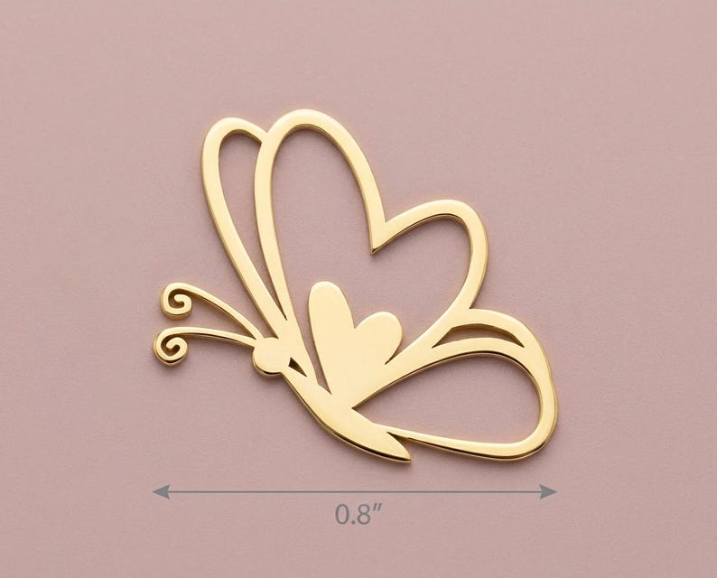 Heart Wing Butterfly Necklace, Romantic Gift for Girlfriend, Love Symbol Jewelry, Valentine's Day Gift, Cute Heart Pendant, Anniversary Gift image 4
