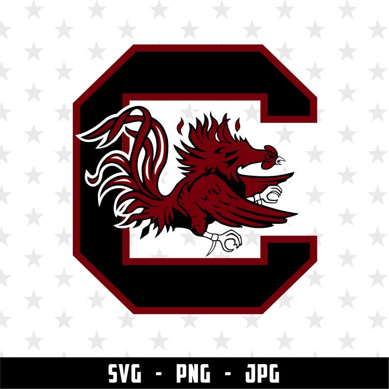 South Carolina Gamecocks Logo Svg png jpg NCAA South Carolina Etsy