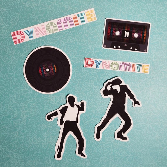bts dynamite sticker bundle etsy