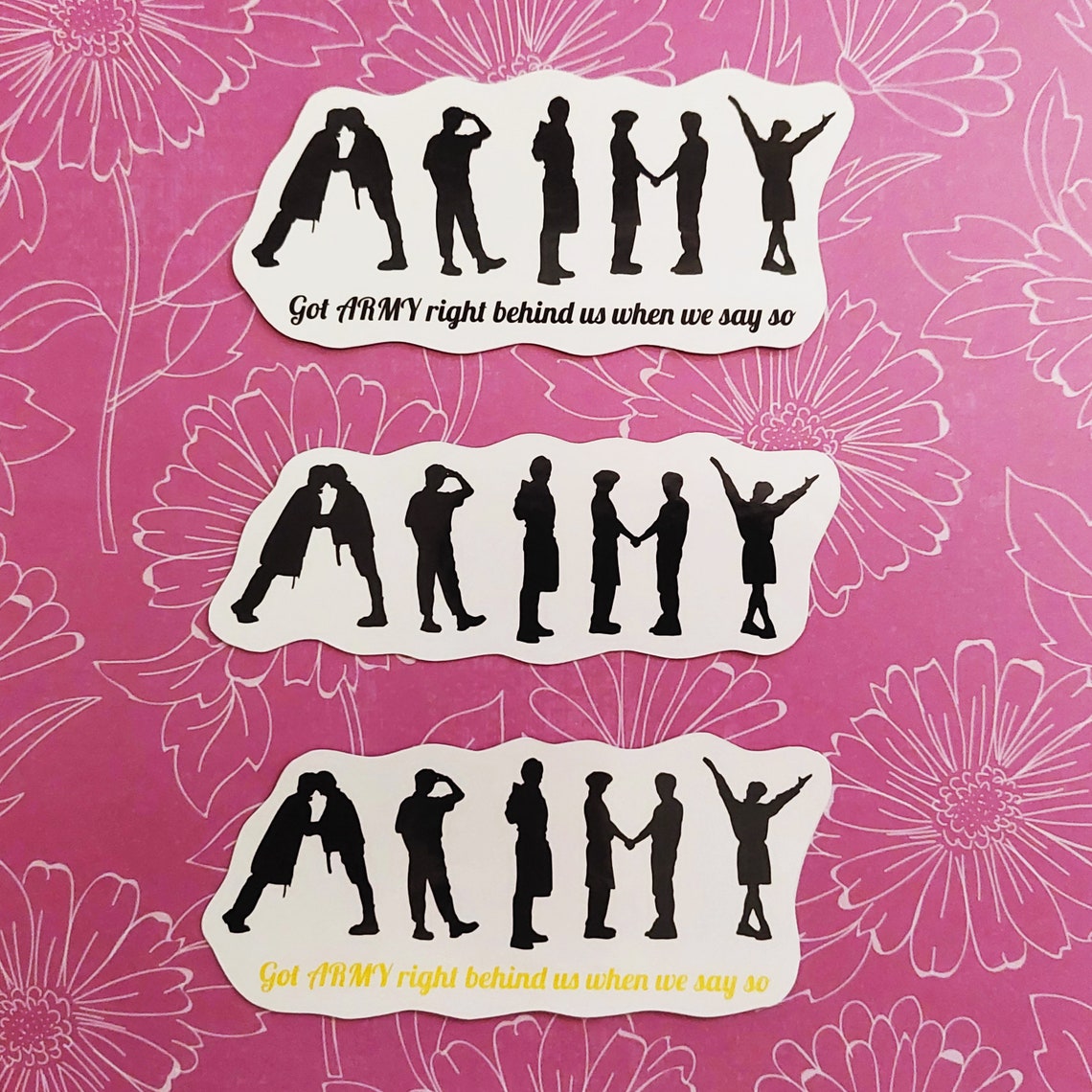 BTS Butter Army Pose Sticker Etsy