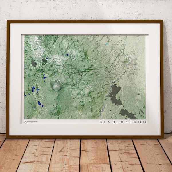 Bend Oregon Topographic Map