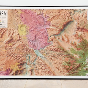 Moab Utah, mapa de trilhas de mountain bike