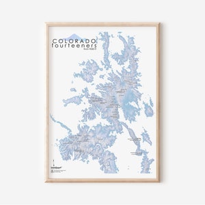 Colorado Fourteeners Map