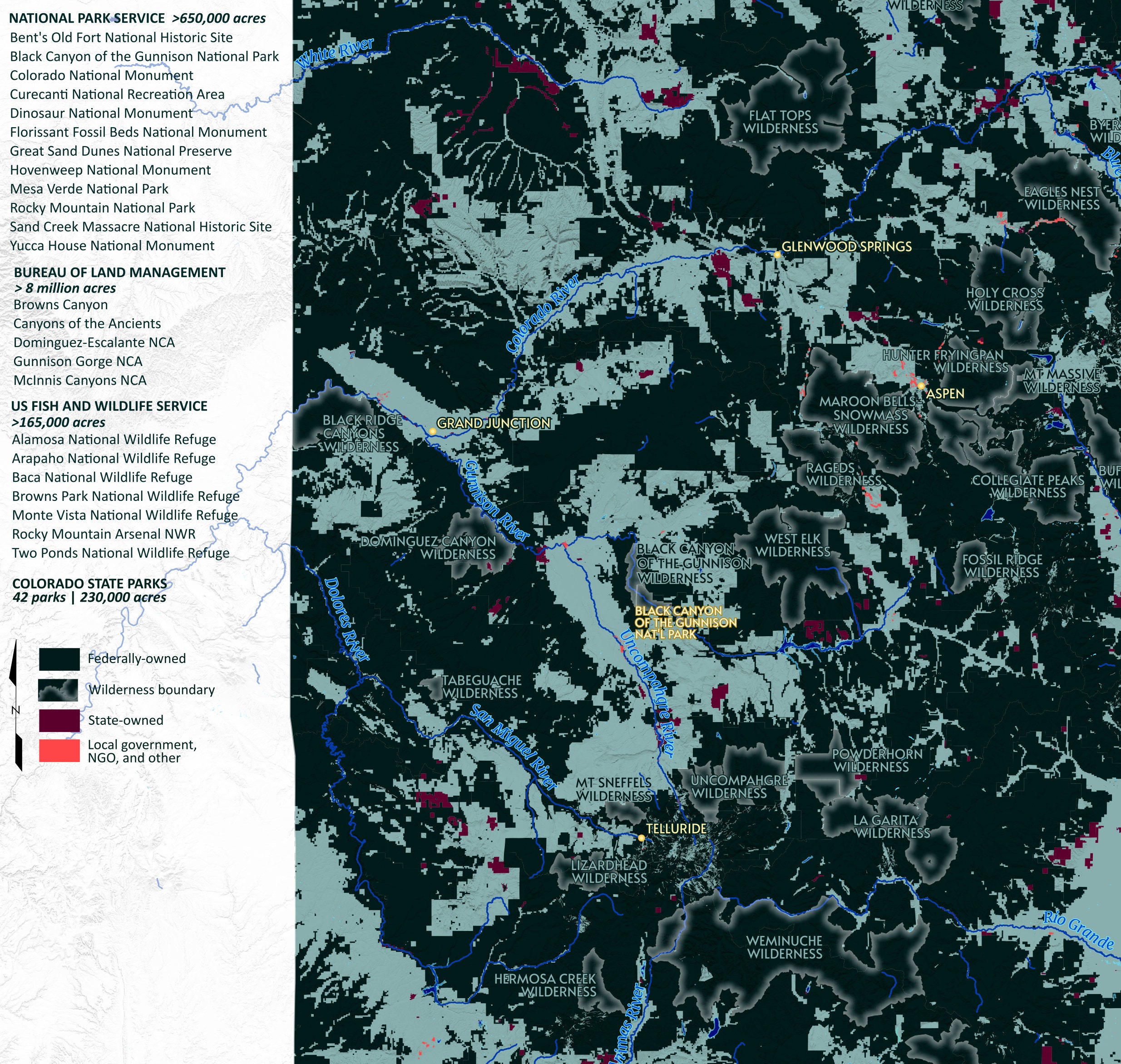 Colorado Public Lands Map Etsy - Il Fullxfull.3048196516 Ckay 