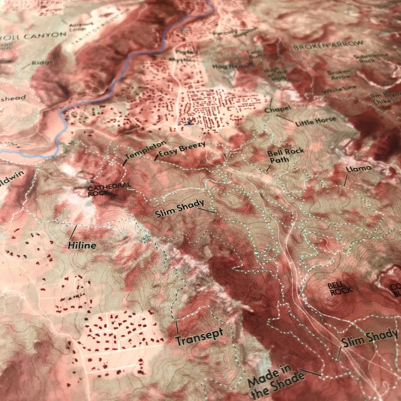 Sedona Arizona Mountain Bike Trails Map bild 2