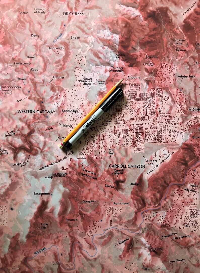 Sedona Arizona Mountain Bike Trails Map bild 4