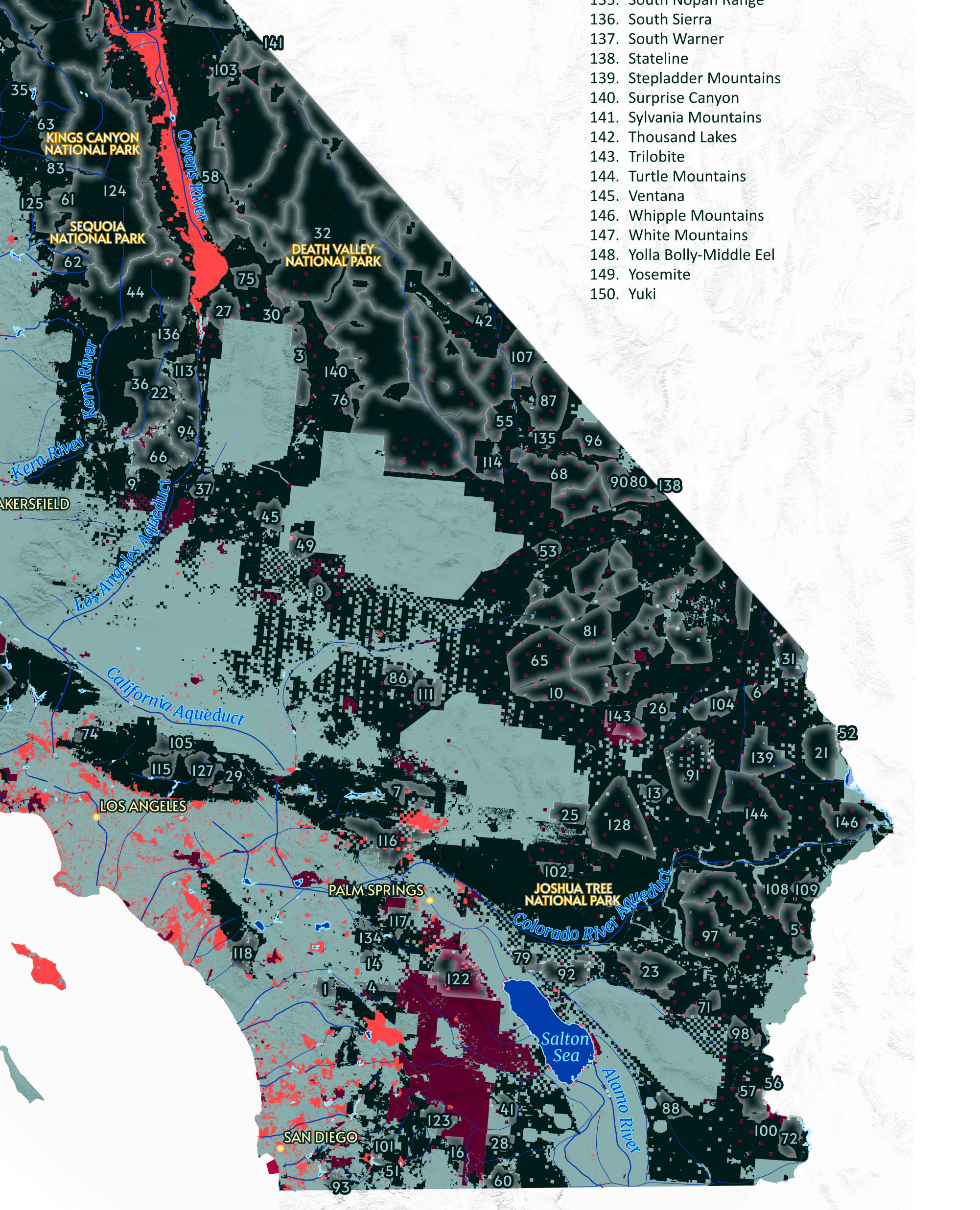 California Public Lands Map - Etsy