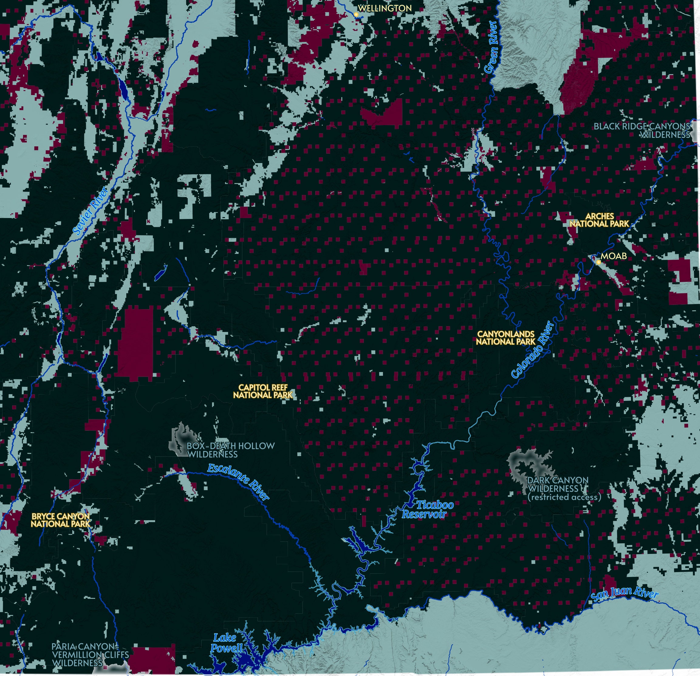 Utah Public Lands Map Etsy - Il Fullxfull.3070868954 D5x0 
