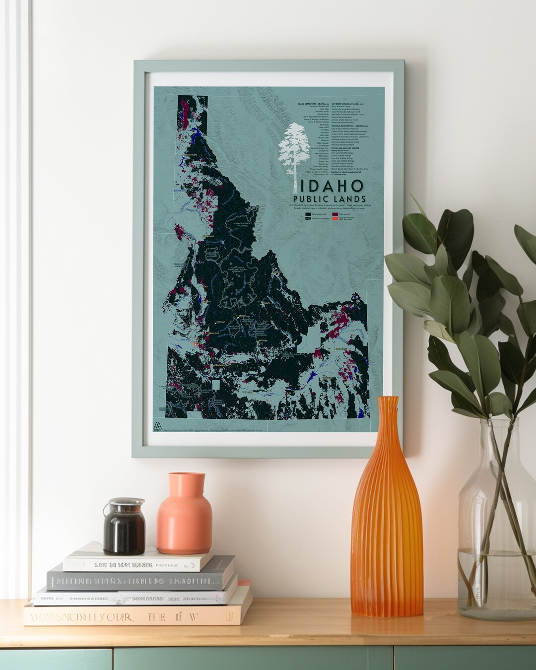 Idaho Public Lands Map Etsy - Il 1080xN.5031562320 3cv9