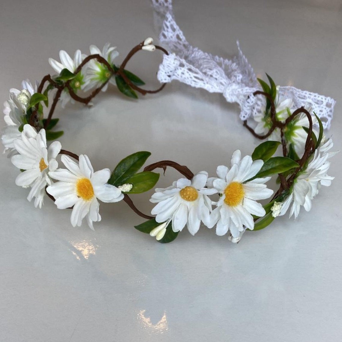 Daisy Flower Crown Daisy Bridal Crown Handmade Crown Flower Mother daisy-flower-crown-daisy-bridal-crown-handmade-crown-flower-mother