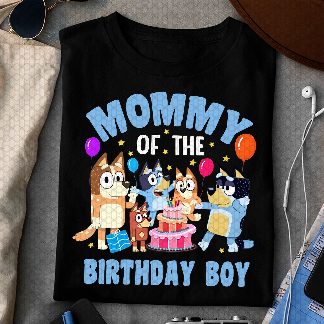 Personalized Bluey Birthday Shirt Family of The Bluey Etsy