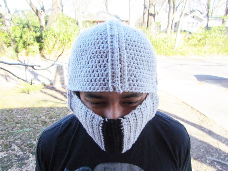 Crochet Mandalorian Helmet Mandalorian Inspired Hat Etsy