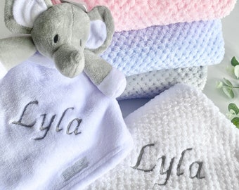 Personalised Baby Blanket, Personalised Baby Comforter, Baby Gift, Baby Shower Gift, New Mum Gift, Baby Girl Gift, Baby Boy Gift,Unisex Baby