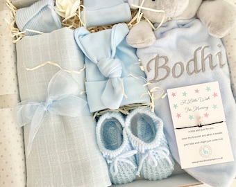 Personalised Baby Boy Gift Set, New Baby Gift, Baby Shower Gift