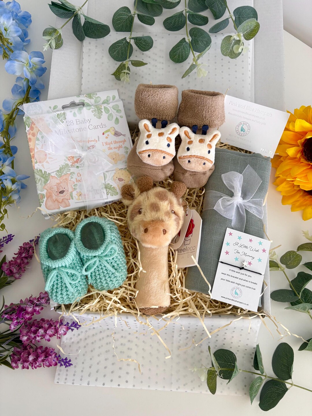 Safari Baby Gift Hamper, Baby Shower Gift, New Baby Gift Hamper ...