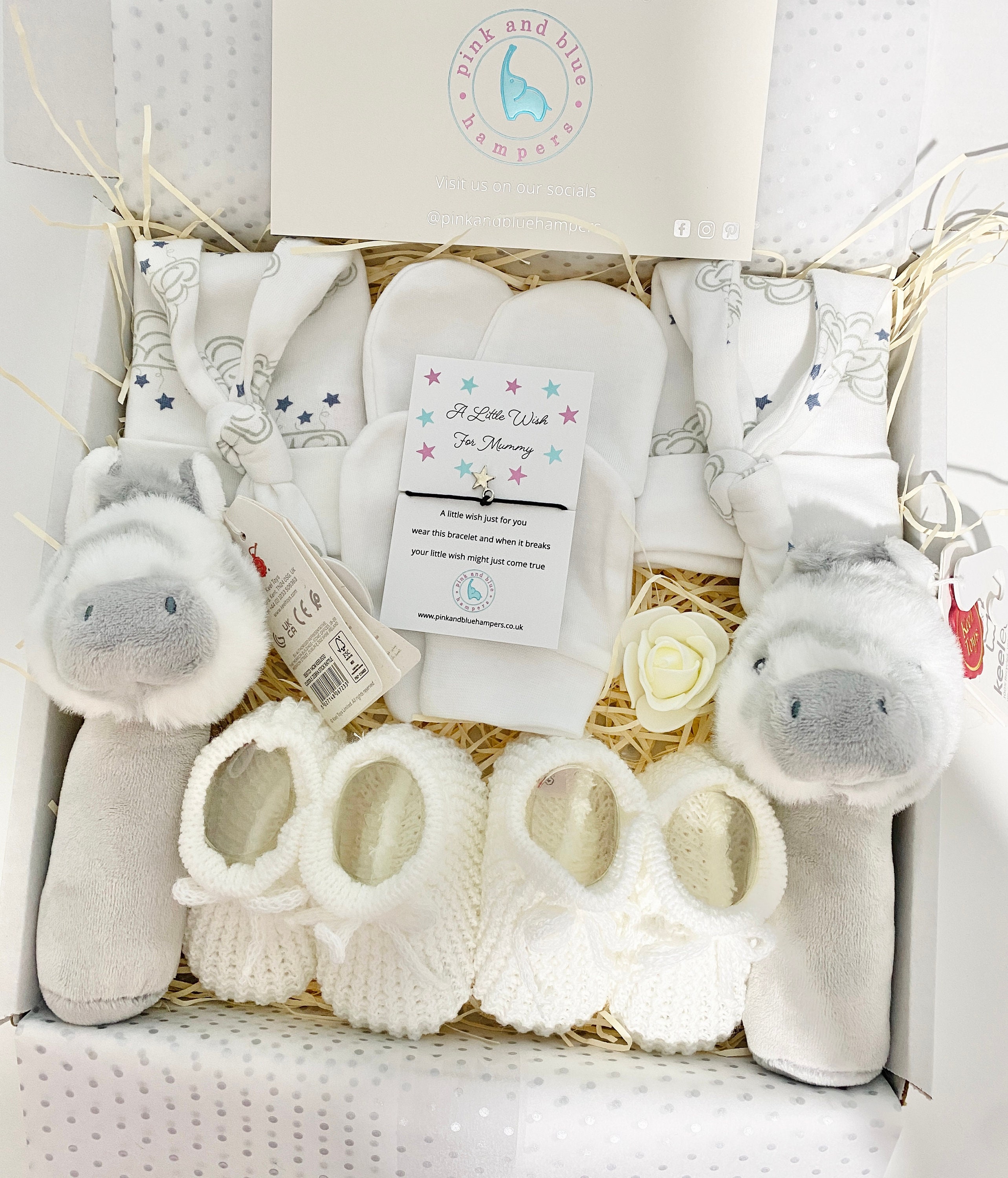 Adorable Twin Unisex Baby Gift Set Twin Gift Set Twin Baby Etsy UK