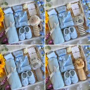 Gorgeous Animal Baby Gift Set, New Baby Gift, Baby Shower Gift, Baby Boy Gift, Baby Girl Gift, Pregnancy Gift, Baby Gift Box, Baby Hamper image 5